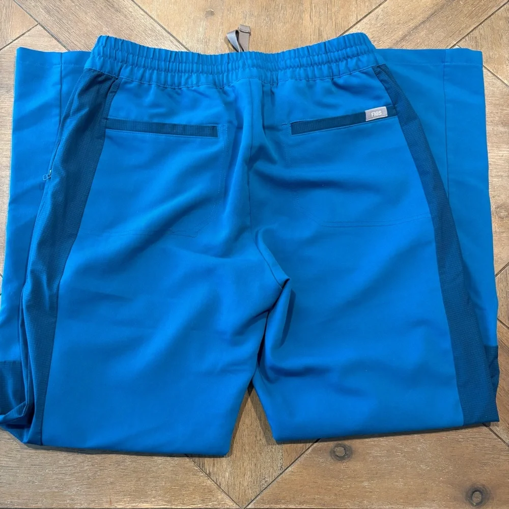 Figs Technical Collection Blue Scrub Pants for Men Size XS
